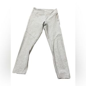 Textured compression leggings- Outdoor Voices, small, white/grey